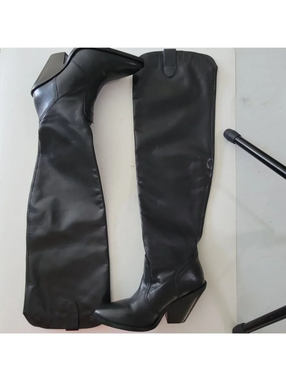 NEW Free People Triple Crown Over The Knee Slouch Boots Whimsygoth Womens 7